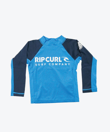 Rip Curl Shock UPF L/S Rash Vest - Boys (1-8 years) - Blue Gum
